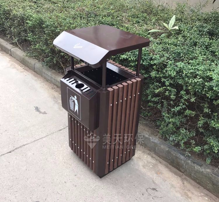 鋼木垃圾桶 鋼木垃圾桶