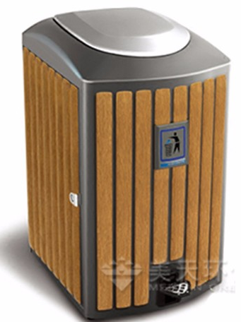 鋼木垃圾桶 鋼木垃圾桶